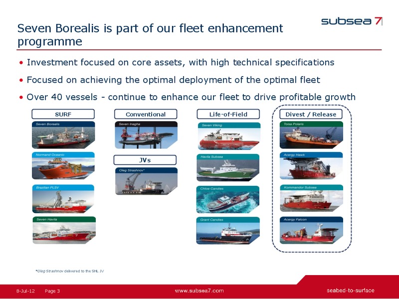 SEVEN BOREALIS FIELDTRIP – Subsea 7 Sa – slide 16