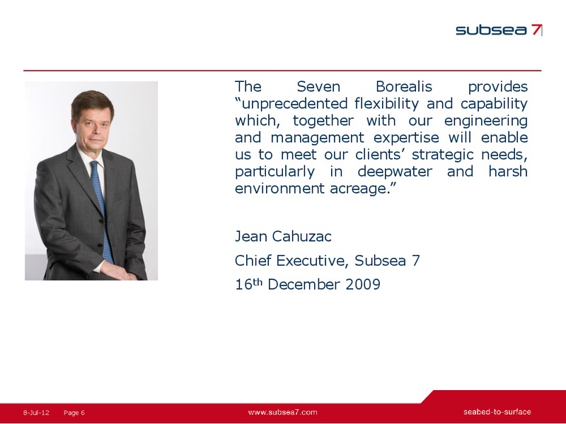 SEVEN BOREALIS FIELDTRIP – Subsea 7 Sa – slide 19
