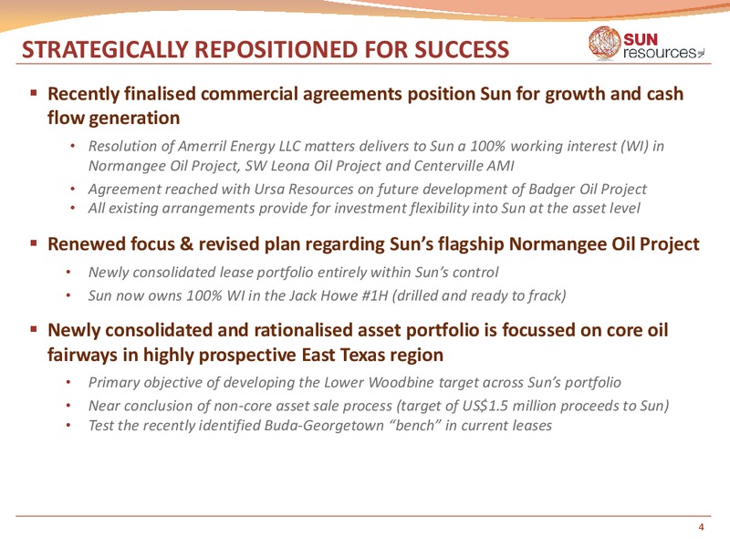 July 2015 Investor Presentation – Sun Resources Nl – slide 3