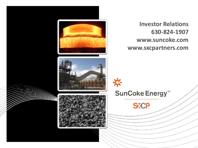 August 2015 Investor Presentation – Suncoke Energy Inc. – slide 18