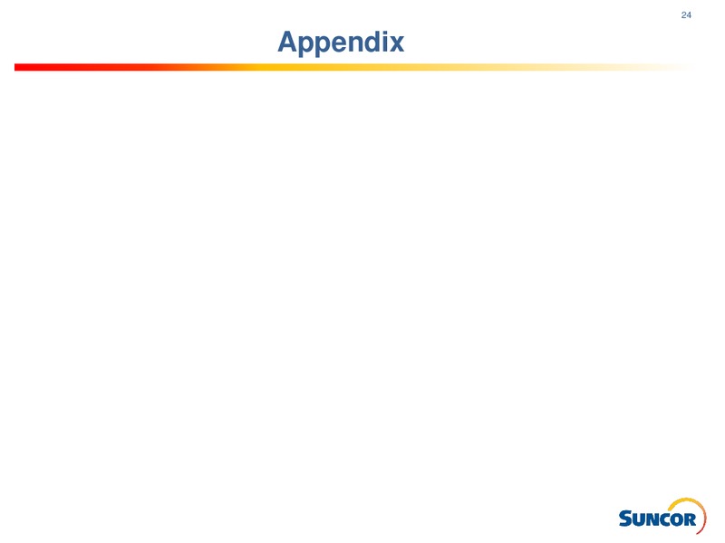 Q3 2017 Presentation – Suncor Energy Inc. – slide 24