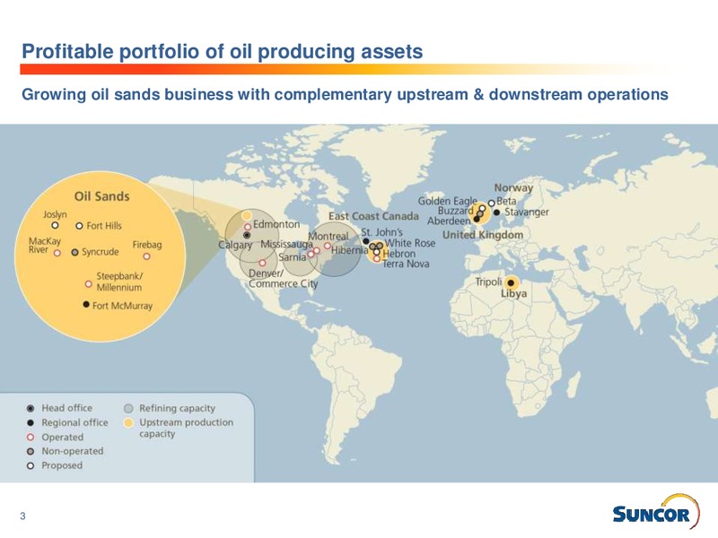 Q3 2013 EARNINGS CALL – Suncor Energy Inc. – slide 3