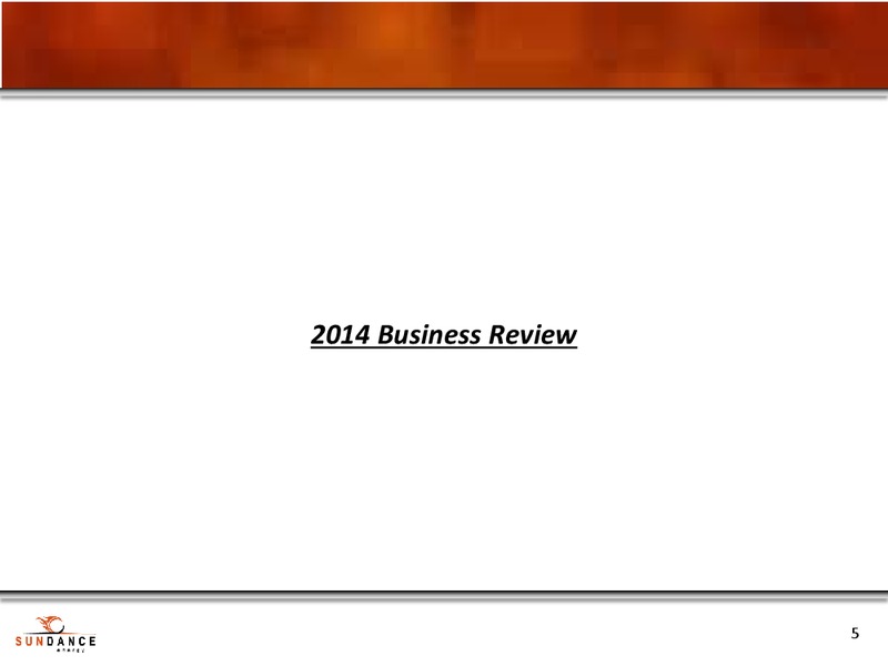 May 2015 Annual General Meeting – Sundance Energy Australia Limited – slide 3