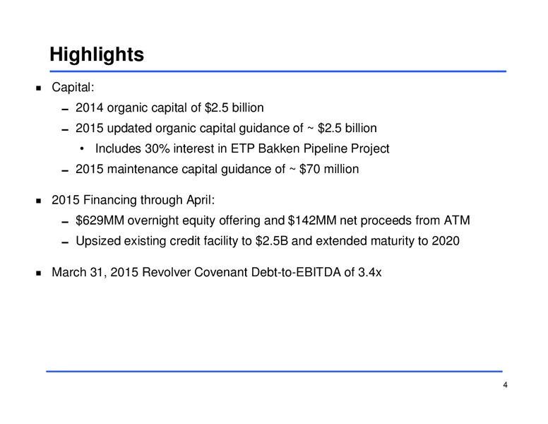 Q1 2015 Earnings Call – Sunoco Logistics Partners L.P. – slide 3