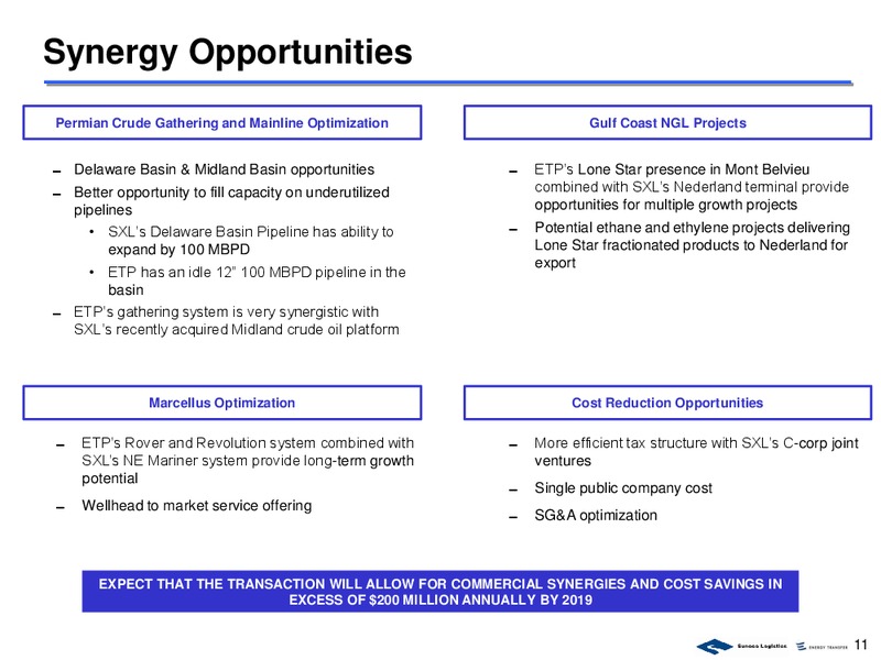 March 2017 Undated Investor Presentation – Sunoco Logistics Partners L.P. – slide 10