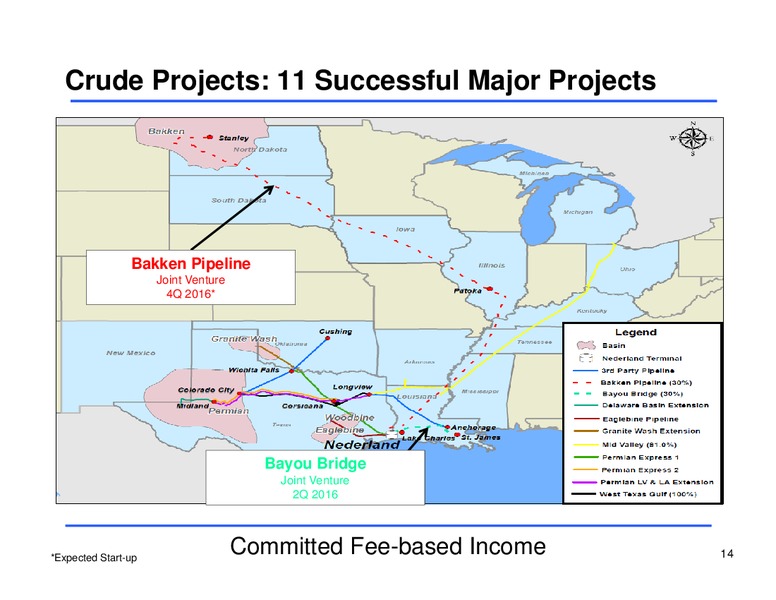 Q1 2016 Earnings Conference Call – Sunoco Logistics Partners L.P. – slide 13