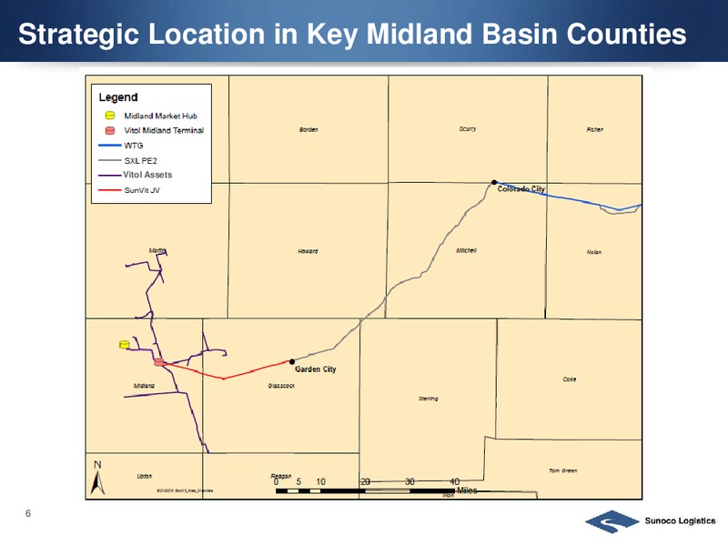 Acquisition of Vitols Midland Basin Crude System – Sunoco Logistics Partners L.P. – slide 6