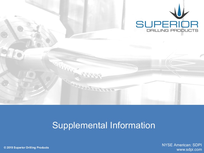 EnerCom Oil and Gas Conference – Superior Drilling Products – slide 17