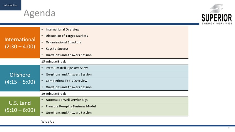 ANALYST DAY – Superior Energy Services, Inc. – slide 4