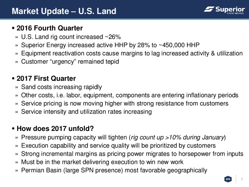 Annual Energy Summit – Superior Energy Services, Inc. – slide 4