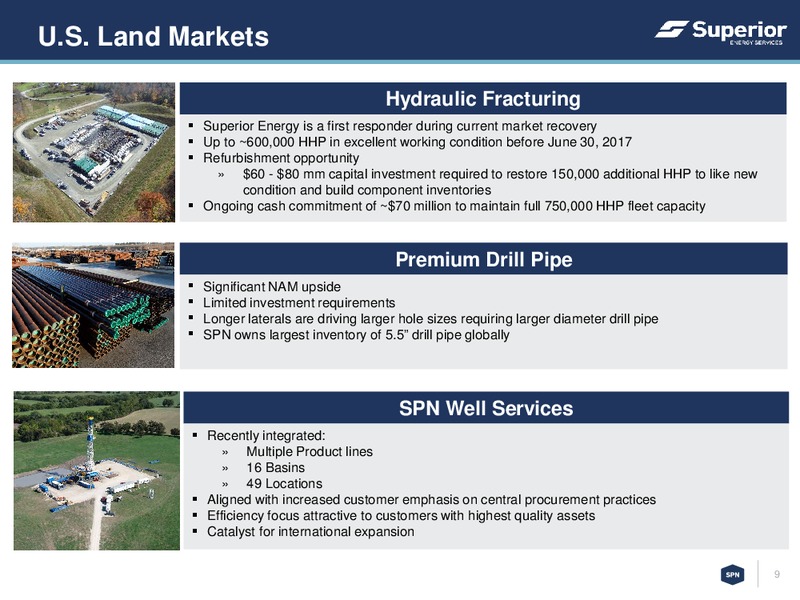 April 2017 Corporate Presentation – Superior Energy Services, Inc. – slide 8