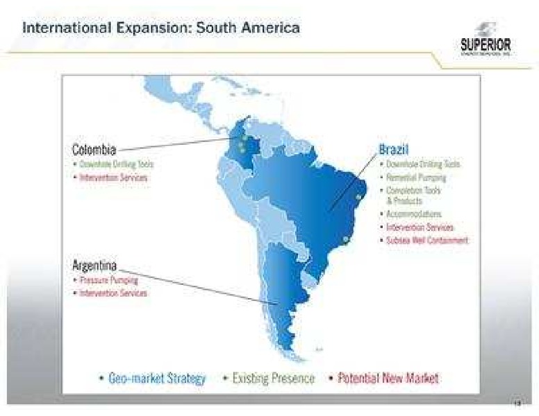 JOHNSON RICE 4TH ANNUAL ENERGY CONFERENCE – Superior Energy Services, Inc. – slide 13
