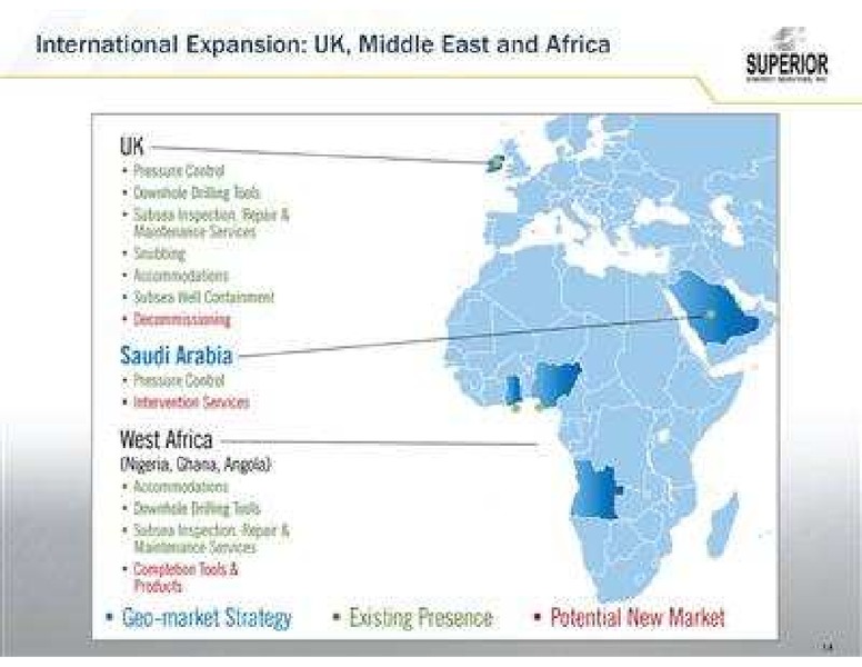 JOHNSON RICE 4TH ANNUAL ENERGY CONFERENCE – Superior Energy Services, Inc. – slide 14