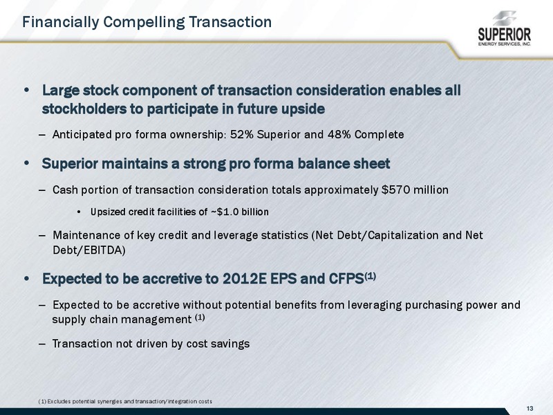 CITIS 8TH ANNUAL SMALL MID CAP CONFERENCE – Superior Energy Services, Inc. – slide 12