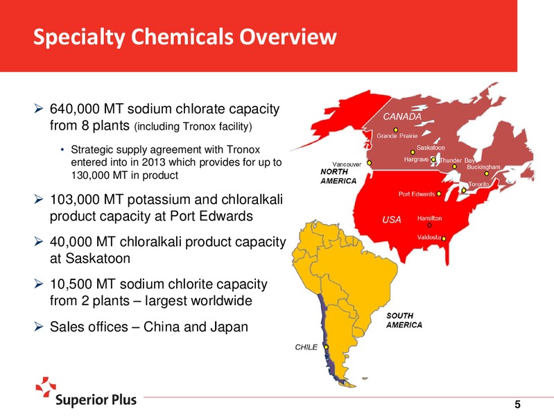 JUNE 2015 INVESTOR PRESENTATION – Superior Plus – slide 5