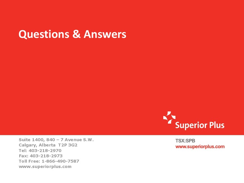 JUNE 2015 INVESTOR PRESENTATION – Superior Plus – slide 18