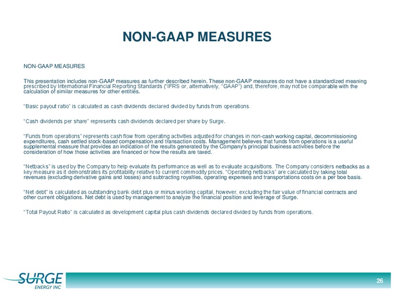 May 2015 Corporate Presentation – Surge Energy Inc – slide 24
