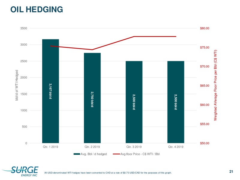 January 2019 Corporate Presentation – Surge Energy Inc – slide 21