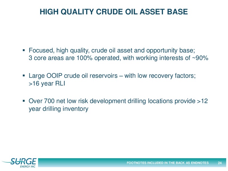 February 2016 Corporate Presentation – Surge Energy Inc – slide 24