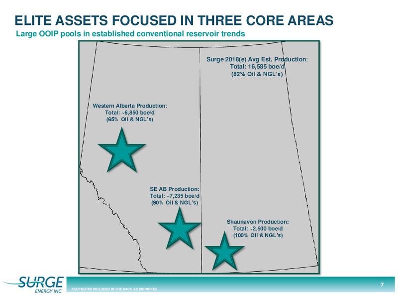 July 2018 Corporate Presentation – Surge Energy Inc – slide 7