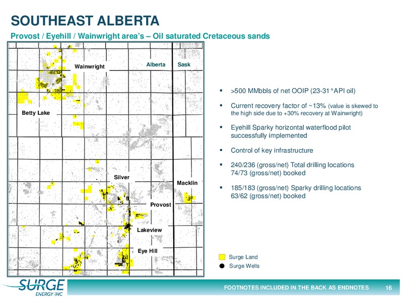 July 2017 Investor Presentation – Surge Energy Inc – slide 16