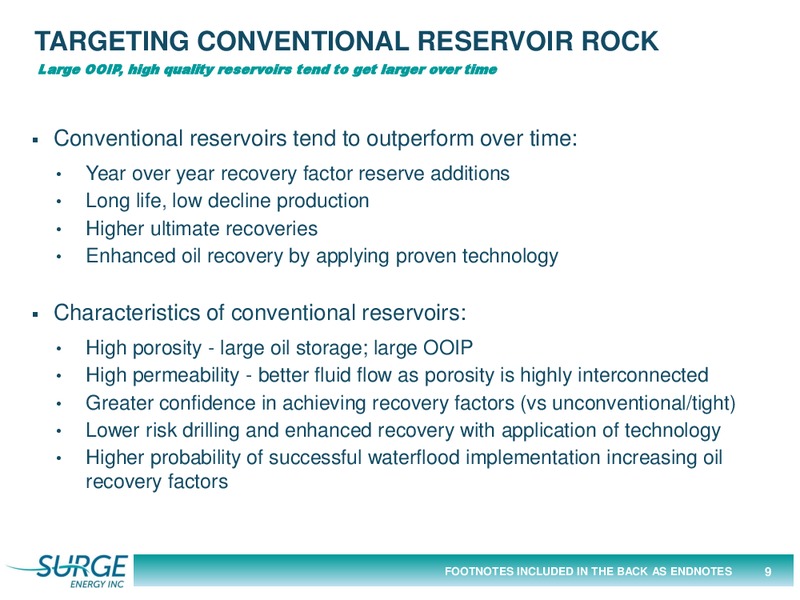 August 2015 Investor Presentation – Surge Energy Inc – slide 9