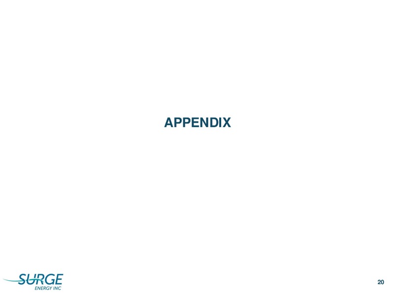 3Q 2019 Earnings Presentation – Surge Energy Inc – slide 19