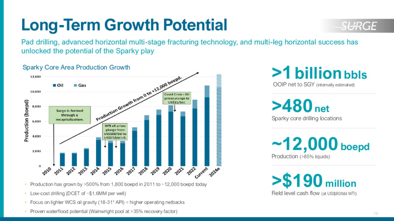 November 2023 Investor Presentation – Surge Energy Inc – slide 13