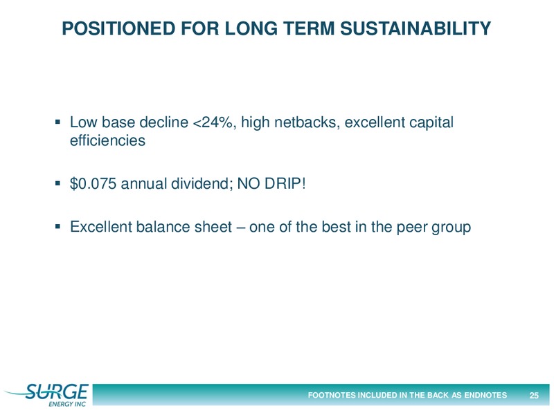 December 2016 Investor Presentation – Surge Energy Inc – slide 25