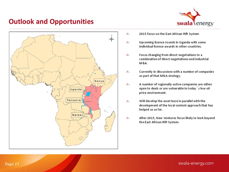 AGM – Swala Oil and Gas (Tanzania) Plc – slide 26
