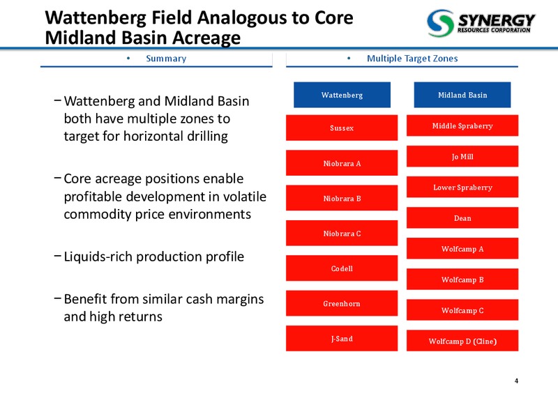 January 2016 Investor Presentation – SRC Energy Inc – slide 3