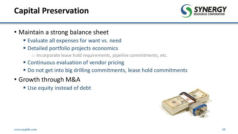 DUG Conference Presentation – SRC Energy Inc – slide 9