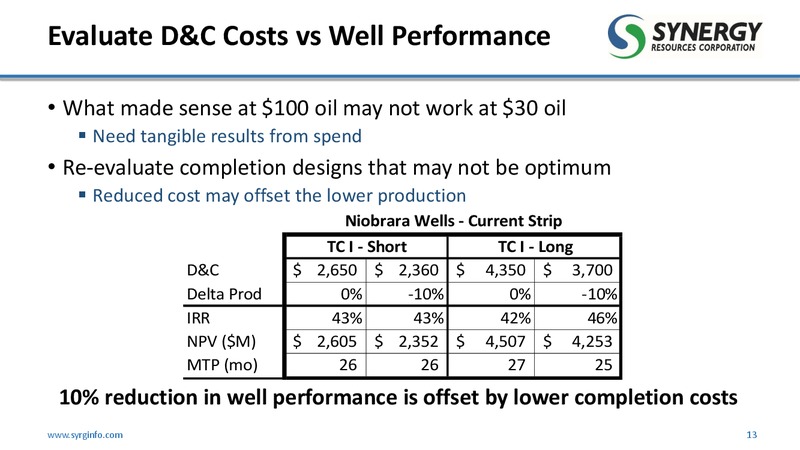 DUG Conference Presentation – SRC Energy Inc – slide 12