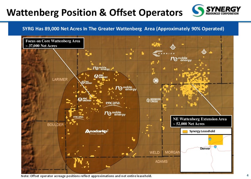 October 2015 Corporate Presentation – SRC Energy Inc – slide 4