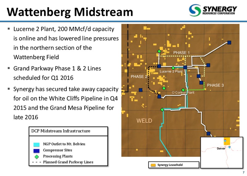 October 2015 Corporate Presentation – SRC Energy Inc – slide 6