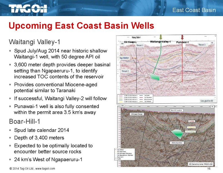 Investor Presentation – TAG Oil Ltd. – slide 16