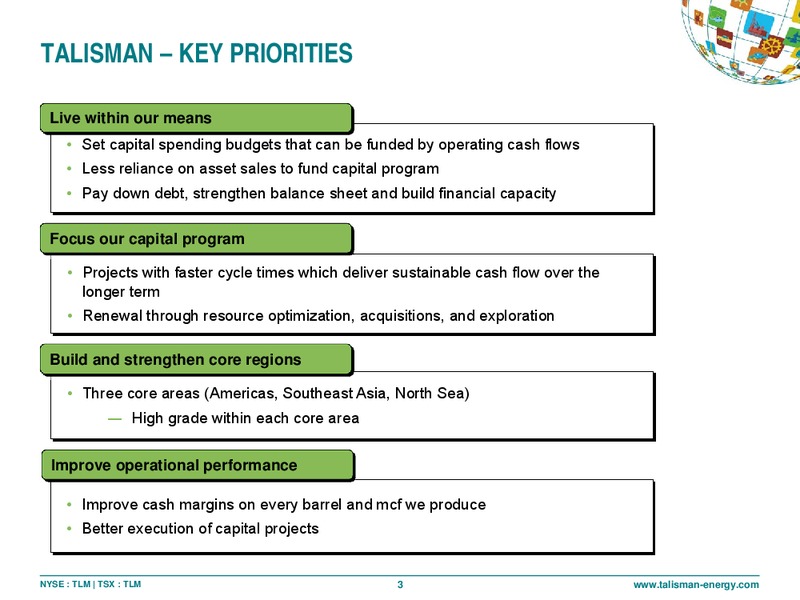 BMO UNCONVENTIONAL RESOURCE CONFERENCE – Talisman Energy Inc. – slide 2