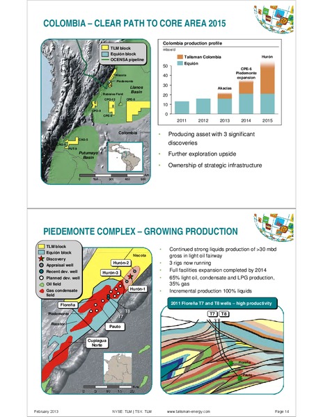Q4 2012 EARNINGS CALL – Talisman Energy Inc. – slide 16