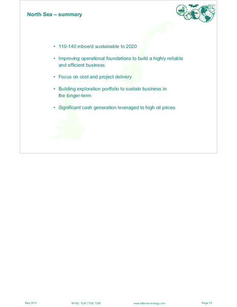 MAY 2011 INVESTOR OPEN HOUSE – Talisman Energy Inc. – slide 69