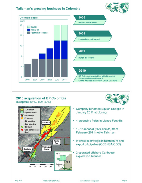 MAY 2011 INVESTOR OPEN HOUSE – Talisman Energy Inc. – slide 79
