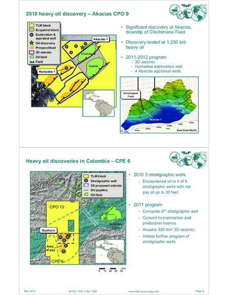 MAY 2011 INVESTOR OPEN HOUSE – Talisman Energy Inc. – slide 82
