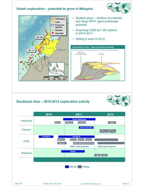 MAY 2011 INVESTOR OPEN HOUSE – Talisman Energy Inc. – slide 86