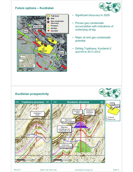 MAY 2011 INVESTOR OPEN HOUSE – Talisman Energy Inc. – slide 87