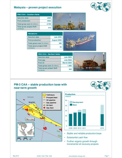 INVESTOR OPEN HOUSE 2011 – Talisman Energy Inc. – slide 9