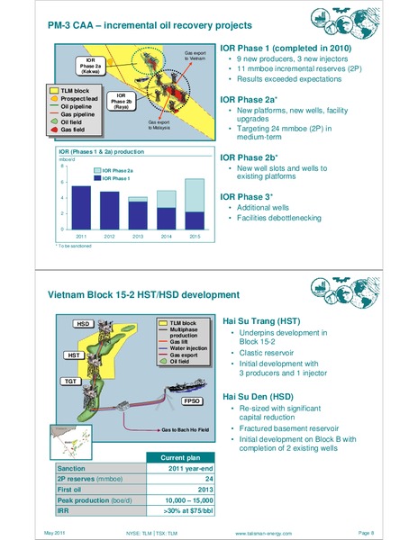 INVESTOR OPEN HOUSE 2011 – Talisman Energy Inc. – slide 10