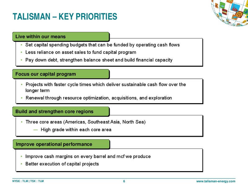 CAPP INVESTMENT SYMPOSIUM – Talisman Energy Inc. – slide 5