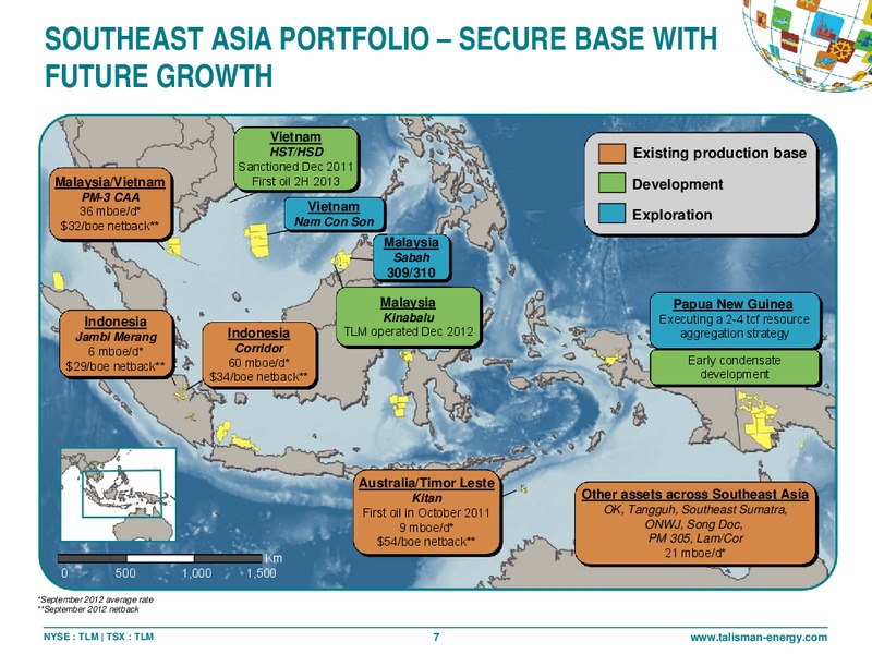 CAPP INVESTMENT SYMPOSIUM – Talisman Energy Inc. – slide 6