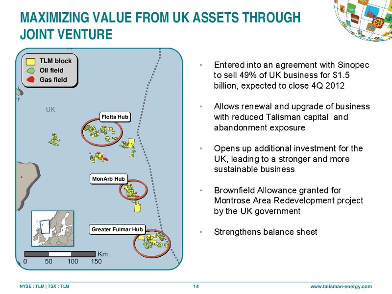 CAPP INVESTMENT SYMPOSIUM – Talisman Energy Inc. – slide 13
