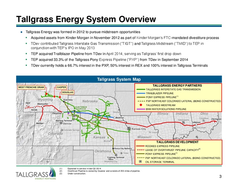 INVESTOR PRESENTATION – Tallgrass Energy Partners, Lp – slide 2