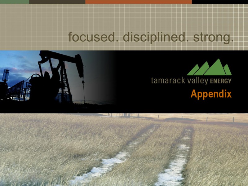 INVESTOR PRESENTATION – Tamarack Valley Energy Ltd. – slide 19